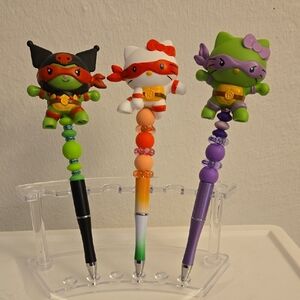 Colorful Ninja Cat PenToppers